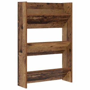 vidaXL Dulap pentru pantofi 60 x 18 x 90 cm Lemn prelucrat Lemn vechi