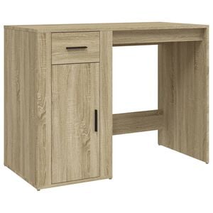 vidaXL Birou, stejar sonoma, 100x49x75 cm, lemn prelucrat