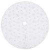 vidaXL Fustă de lux pentru brad de Crăciun, albă, 122 cm, blană artificială