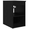 vidaXL Dulap de Baie &Icirc;ntre Stejar Negru 30 x 35 x 50 cm Lemn prelucrat