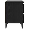 vidaXL Dulap de noapte Stejar negru 40 x 35 x 50 cm Lemn compozit