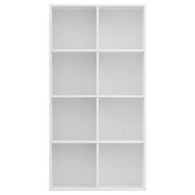 vidaXL Bibliotecă/Servantă, alb, 66x30x130 cm, PAL