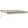 vidaXL Copertină retractabilă Bej 2,5 x 2 m 100% Poliester și Aluminiu