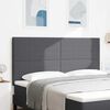 vidaXL Tăblie cap cu headboard Gri &icirc;nchis 180 cm Piele artificială