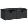 vidaXL Set mobilier de grădină cu perne, 2 piese poliratan/lemn acacia