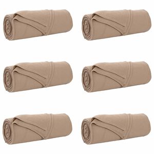 vidaXL Pături de aruncat 6 buc. Culoare Cămilă 350 x 270 cm 8.09 kg