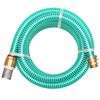 vidaXL Furtun de aspirație, conectori de alamă, 7 m, 25 mm, verde