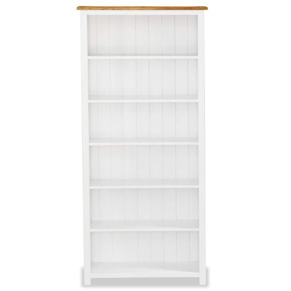 vidaXL Bibliotecă cu 6 rafturi, 80x22,5x170 cm, lemn masiv stejar