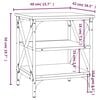 vidaXL Mese laterale 2 buc. stejar fumuriu 40x42x50 cm lemn compozit