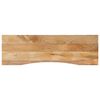 vidaXL Blat birou cu decupaj curbat 160x50x2,5cm lemn masiv mango brut