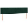 vidaXL Pat box spring cu saltea, verde &icirc;nchis, 200x200 cm, catifea