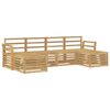 vidaXL Set de canapele de exterior 6 pcs Alb 253 x 122,5 x 73 cm