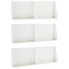 vidaXL Zid de sprijin 6 buc. 60 x 12 x 40 cm Oțel Alb