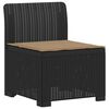 vidaXL Canapea de Grădină cu 1 Loc cu Pernă Aspect Rattan PP Antracit