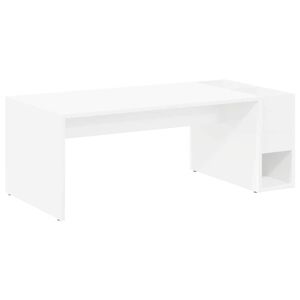 vidaXL Masă de cafea Alb 101,5 x 50 x 37 cm Lemn prelucrat