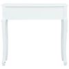 vidaXL Masă consolă, alb, 80 x 40 x 74 cm, lemn