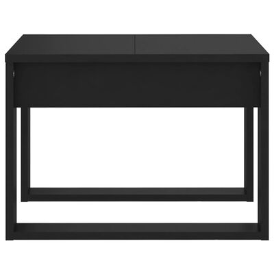 vidaXL Masă laterală, negru, 50x50x35 cm, PAL
