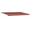 vidaXL Copertină retractabilă Portocalie și maro 500 &times; 350 cm