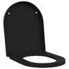 vidaXL Capacul de toaletă Negru 48 x 36,5 x 4,5 cm Polipropilenă