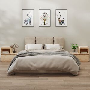 vidaXL Noptiere, 2 buc., 60x34x51 cm, lemn masiv de pin
