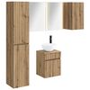 vidaXL Set dulap baie 5 buc. Stejar Artizanal Lemn prelucrat