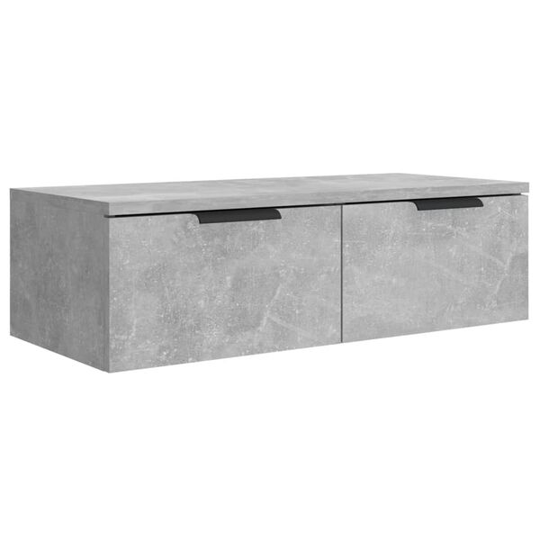 vidaXL Dulap de perete, gri beton, 68x30x20 cm, lemn compozit