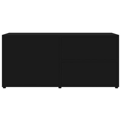 vidaXL Comodă TV, negru, 80 x 34 x 36 cm, PAL
