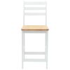vidaXL Scaune de dining 2 pcs Alb 40 x 47,5 x 99,5 cm