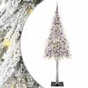 vidaXL Brad de Crăciun cu 300 LED cu suport Alb 210 cm PE și Oțel