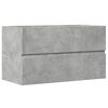 vidaXL Dulap suspendat de baie, gri beton 80x38,5x45 cm lemn prelucrat