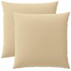vidaXL Husă pentru pernă 2 pcs HEERLEN Bej 60 x 60 cm Poliester