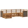 vidaXL Set de canapele de exterior 5 buc. natural Lemn Solid de Acacia