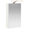 vidaXL Dulap cu oglindă pentru baie Alb 30 x 10,5 x 50 cm