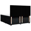 vidaXL Pat box spring cu saltea, negru, 180x200 cm, catifea