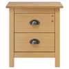 vidaXL Noptiere Hill, 2 buc., 46x35x49,5 cm, lemn masiv de pin