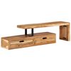 vidaXL Comodă TV (118-200) x 30 x 40 cm, lemn masiv de acacia