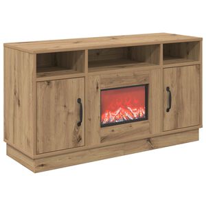 vidaXL Șemineu electric Stejar Artizanal 100 x 33 x 55 cm