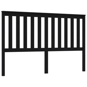 vidaXL Tăblie de pat, negru, 166x6x101 cm, lemn masiv de pin