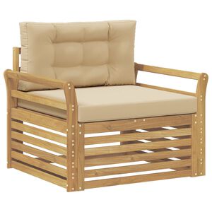 vidaXL Canapea de exterior Poliester Alb