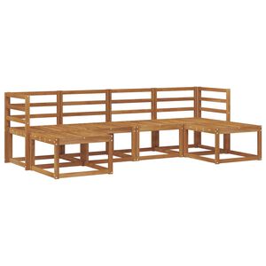 vidaXL Set de canapele de exterior 6 pcs natural Lemn Solid de Acacia