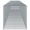 vidaXL Coș gabion cu capac, 850x100x100 cm, fier galvanizat