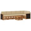 vidaXL Set de canapele de exterior 6 buc. natural