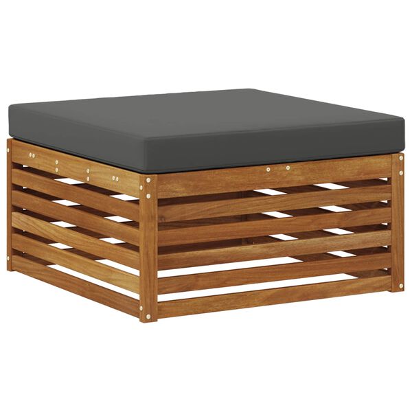 vidaXL Set de canapele de exterior cu pernă 6 pcs Natural și Antracit