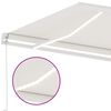 vidaXL Copertină retractabilă manual cu LED, crem, 350x250 cm