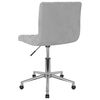 vidaXL Scaune rotative de bucătărie, 2 buc., gri deschis, catifea