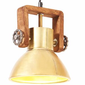 vidaXL Lampă suspendată industrială, 25 W, arămiu, 19 cm, E27, rotund