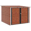 vidaXL Shed pentru biciclete 3 buc. Maro 216 x 207 x 158 cm Metal