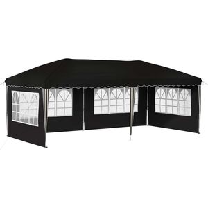 vidaXL Cort de Petrecere Pop-up 575 x 289 x 245 cm Negru