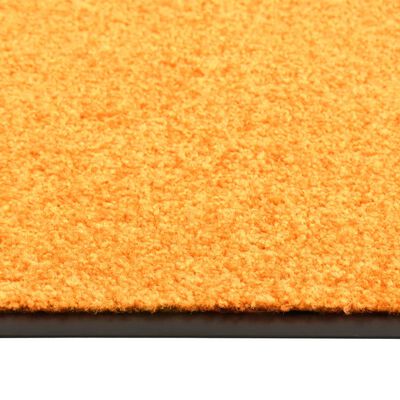 vidaXL Covoraș de ușă lavabil, portocaliu, 120 x 180 cm