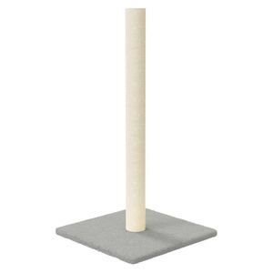 vidaXL St&acirc;lp de zg&acirc;riere pentru pisici, gri deschis, 35x35x70 cm